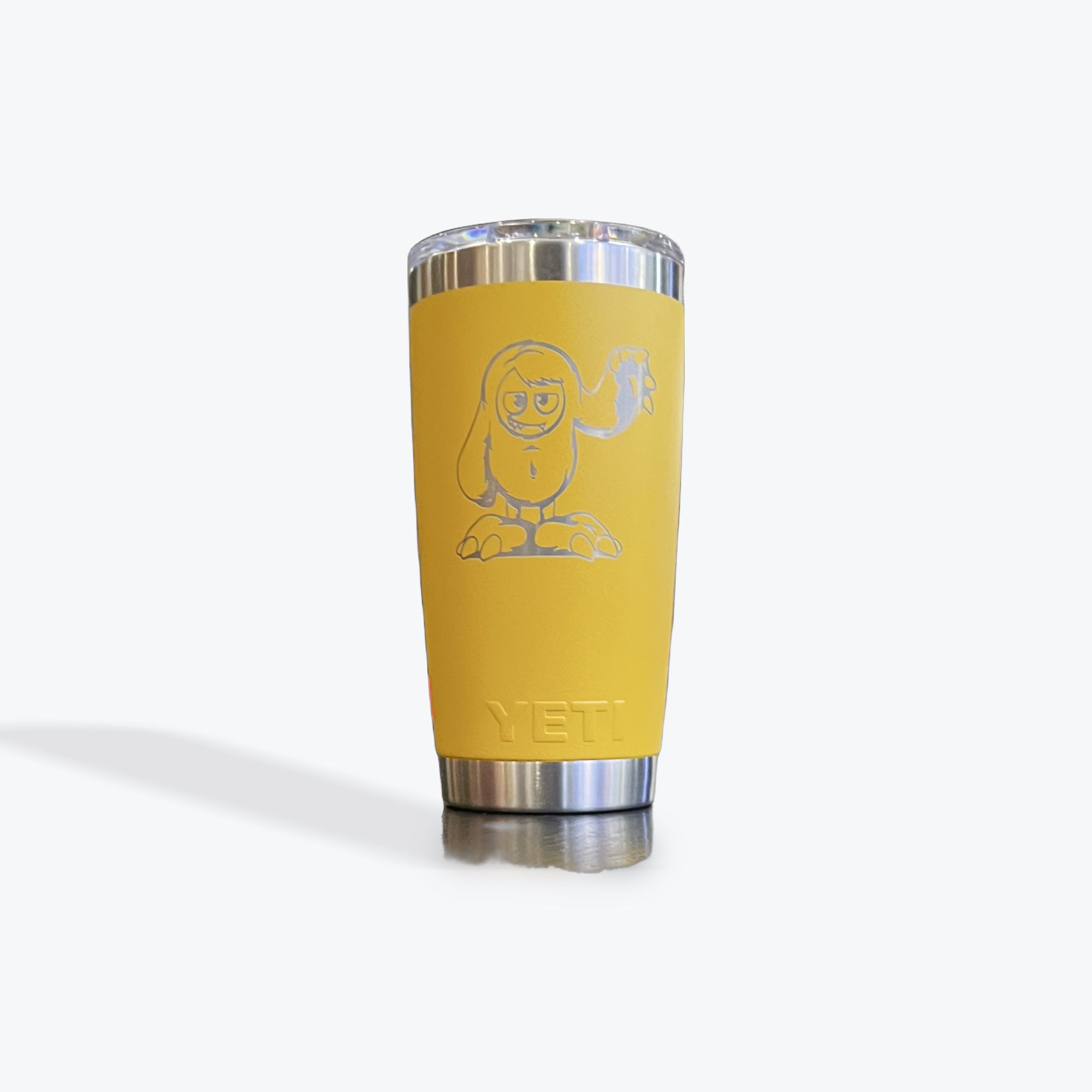 Bright yellow 20 oz yeti tumbler